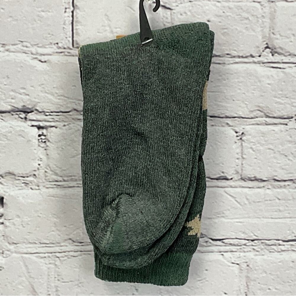 Lamb's Wool Socks Men's Size 10-13 Camo Wool Blend 2 Pair Outdoor Casual Comfort - Picture 3 of 8